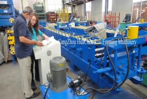 Rolo de aço galvanizado do quadro de porta que forma a máquina 1.2mm com furos