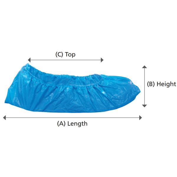 Hospital Disposable 16x38cm 35gsm Nonwoven Shoe Cover