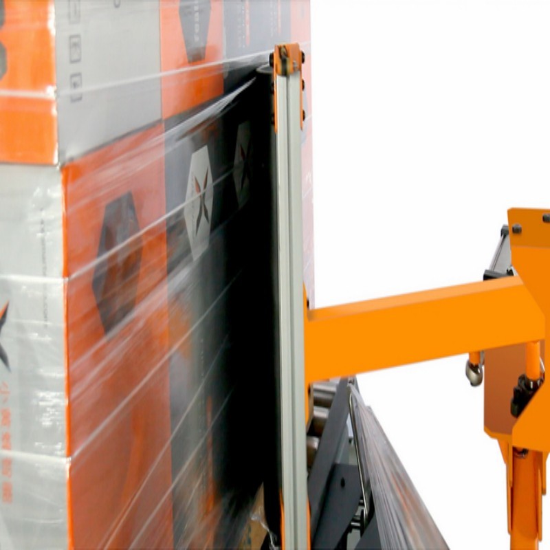 2000KG Intelligent Fully Automatic Pallet Wrapping Machine For Conveyor Packaging Lines