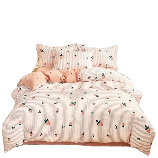 Multi Colors 100% Cotton Double Bedding Set King Size Duvet Cover for Home Hotel