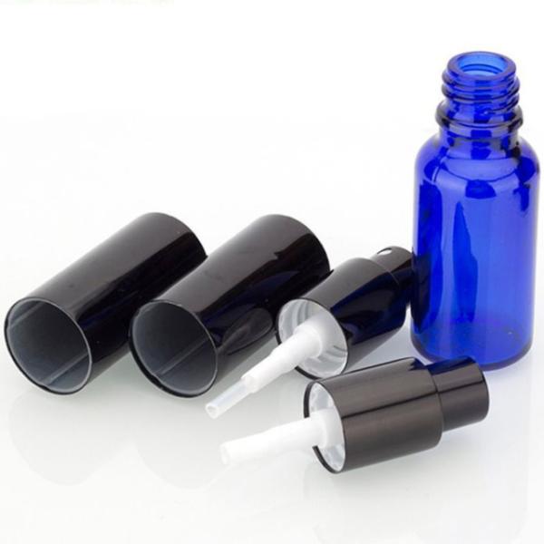 Blue Black Gold Frosted Fine Glass Mist Spray Bottle Cobalt Essential Oil 4 Oz Boston Round