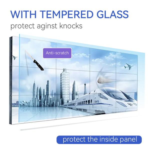3.5mm Slim Bezel Lcd Splicing Screen display Anti Collision 46 Inch Commercial Advertising