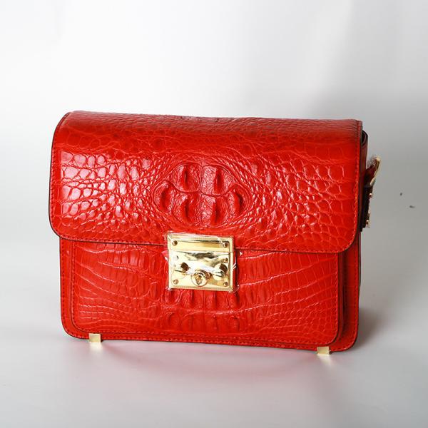 Genuine Crocodile Skin Women Sling Bag Authentic Exotic Alligator Leather Lady Single Shoulder Bag Female Small Purse