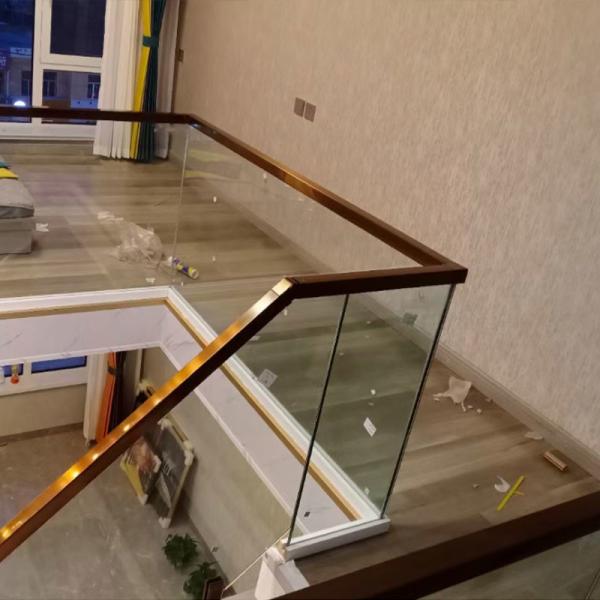 Surface Mounted U Slot Aluminium Profile For Glass Railing 12mm Track Floor Groove