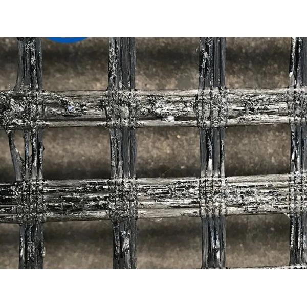 стеклоткань Geogrid собственной личности 50kn/M-200kn/M слипчивая с покрытием асфальта