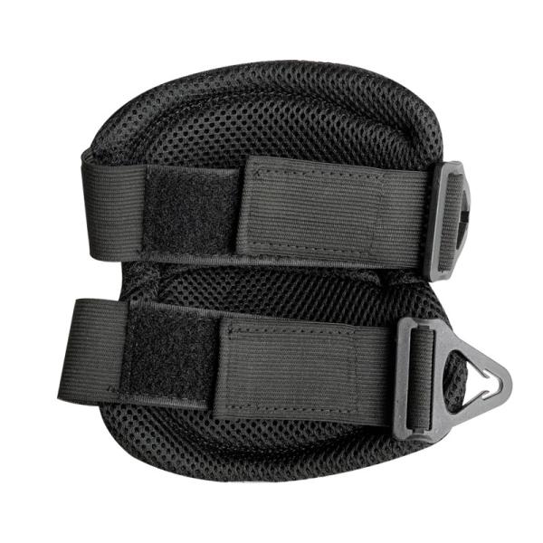 Comfortable Hard Shell Black Knee and Elbow Pads for One Size Fits All Protection Gear