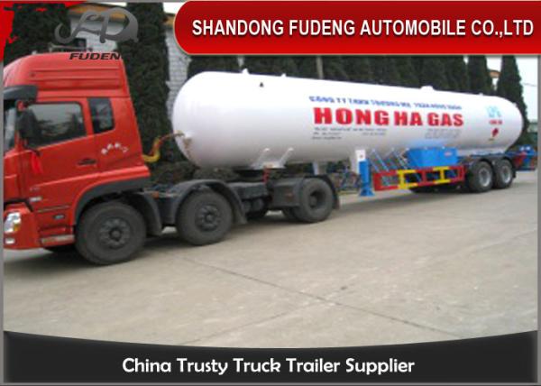 59.7 M3 LPG Tank Trailer Pressure Vessel Three Axles Trailer 25 Ton Capacity
