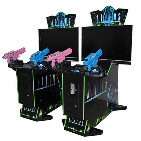 4 In 1 Aliens Shooter Arcade Machine Customizable Interactive