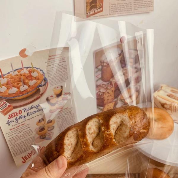 Productos alimenticios industriales OPP LDPE Wicket bolsas de pan de pan Impresión personalizada para almacenamiento de panadería