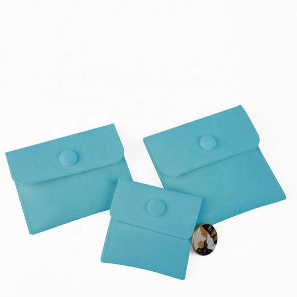 Logotipo personalizado Impressão de jóias de microfibra Bolsa de jóias ecológicas Bolsas de jóias