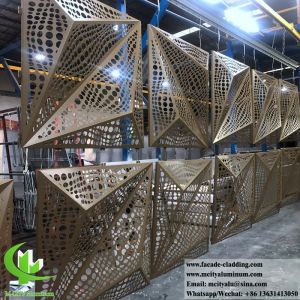 Panneaux en aluminium de forme 3D pour façade d'hôtel tôle personnalisée fabricant chinois
