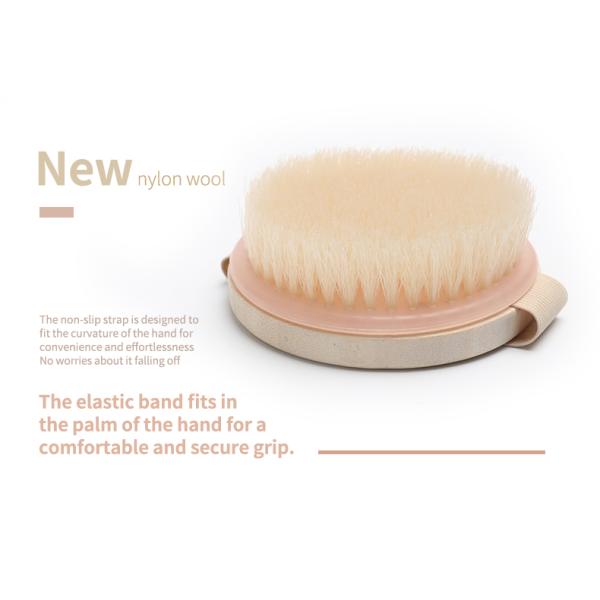 Cruelty Free Fiber Bristle Brush Massage Brush For Body Cellulite Exfoliating