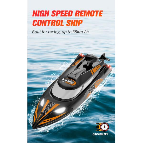 2 CHANNELS Control Electric Boat with 35km/H High Speed and Night Navigation Lights