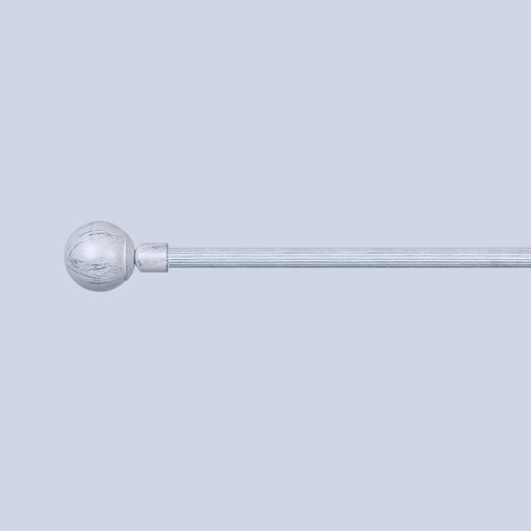 Windows Home Decoration Pipe Curtain Rods With Accessories 2m 2.5m White Sliver