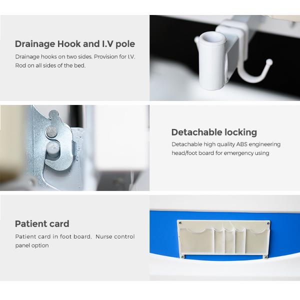 YA-D7-2 Remote Nurse Control X-RAY Electric Hospital Bed For Intensive Care