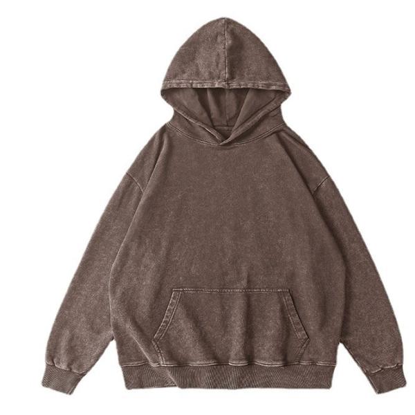 XMAMLON Custom Logo Unisex Zipper Hoodie Jacket Monkey Wash Tracksuit for Spring
