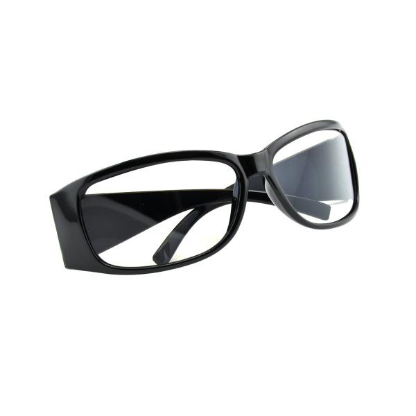 Long Time Use Linear Polarized 3D Glasses Anti Scratch Film Black Frame