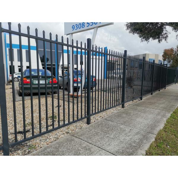 Metal Steel Galvanized Picket Wrought Iron Fence Panels Modern