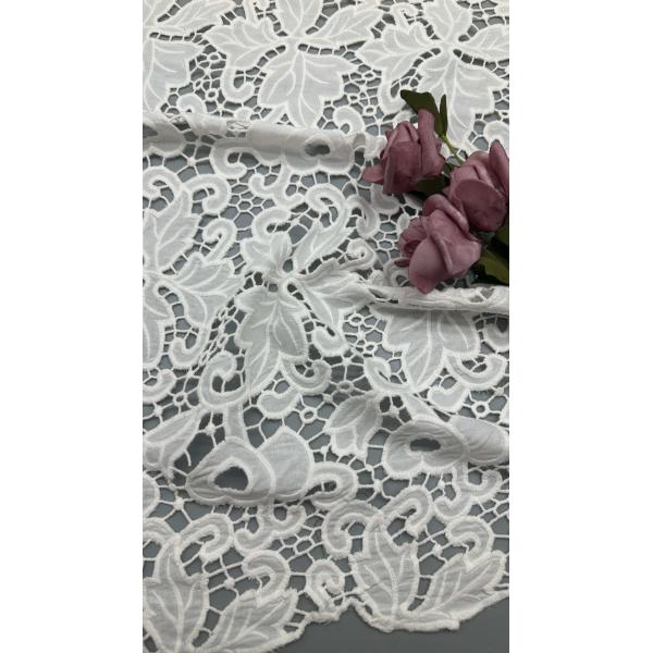 Lace Fabric 3D Floral Elegent Embroidery Fabric Laser Tech Party Luxary Style Lace Fabric