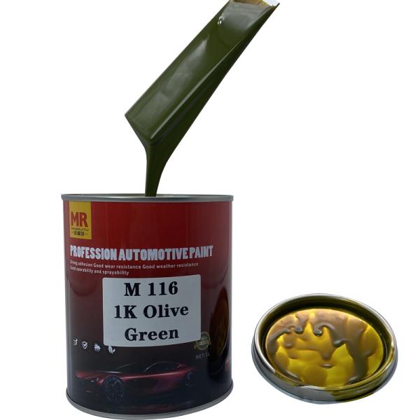 M116 1K Olive Green Automotive Paint Metallic Mustard Car Paint Weather Proof