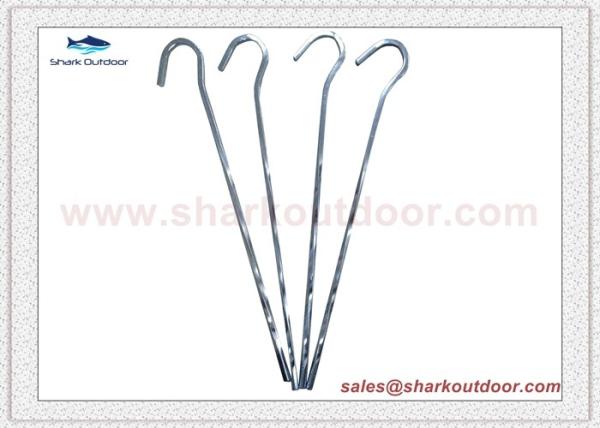 Twisted square steel rod Tent Accessories Steel Skewer Tent Pegs stakes