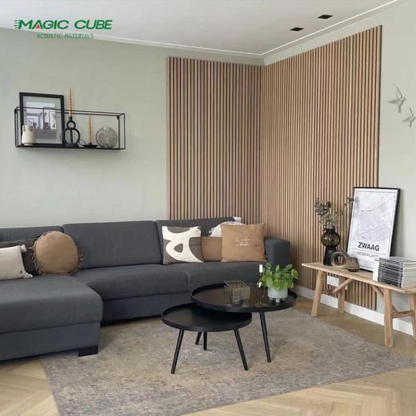 Décoration acoustique intérieure Durable et écologique panneau acoustique en bois
