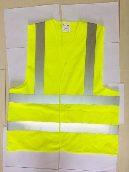 Velcro Type Polyester Safety Vest 60g-120g Green Hi Vis Vest