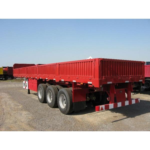 13 Meters Gooseneck Flat Bed Semi Trailer Container Chassis For Transport