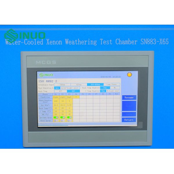 SAE J2527 Water-Cooled Xenon Weathering Test Chamber For Material Aging Simulation testing