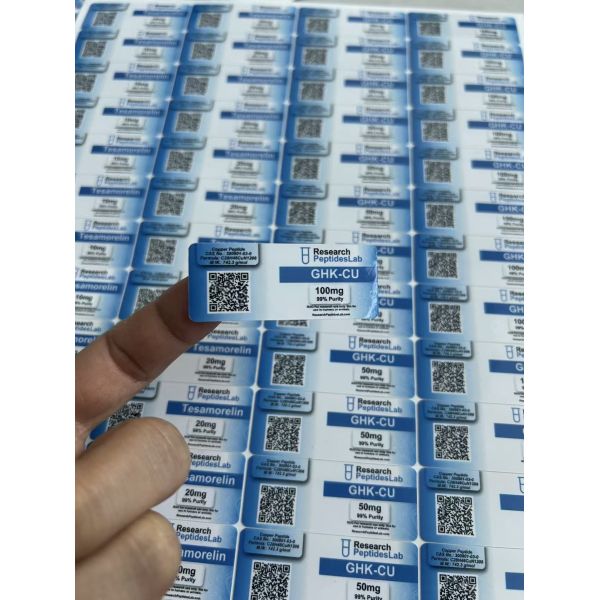 GHK-CU 10mg Pvc Self Adhesive Labels