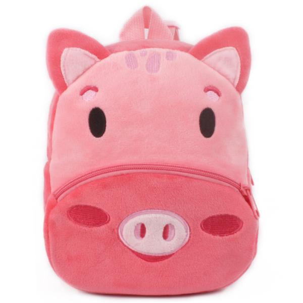 School 3D Cartoon Print Plush Kids Backpack Kindergarten Boys And Girls Mini