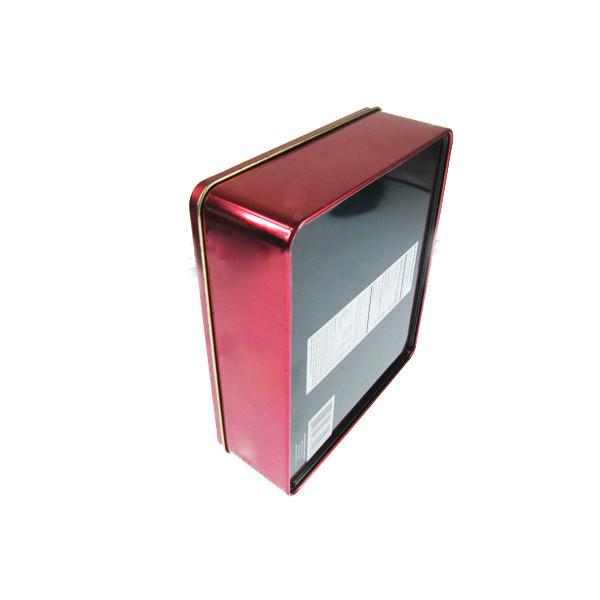 Customized Cookie Square Tin Box Metal Tea Packaging Tin Containers With Lids