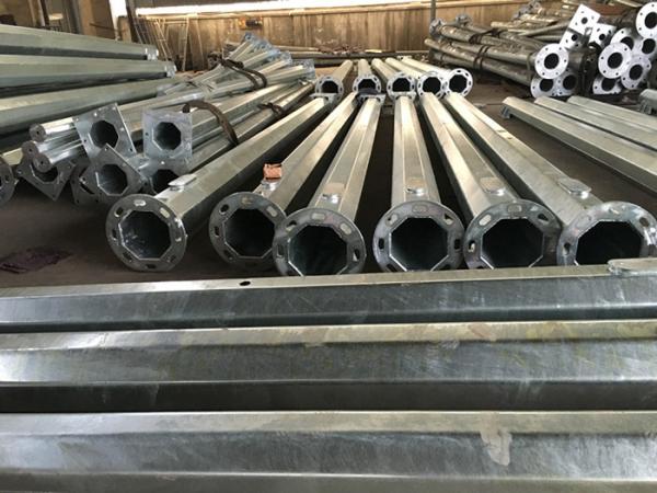 Hot Dipped Galvanized 9m 10m LED Street Light Pole