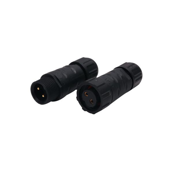 15A Circular Plastic Connectors Female 2pins To Male Assembly Connector