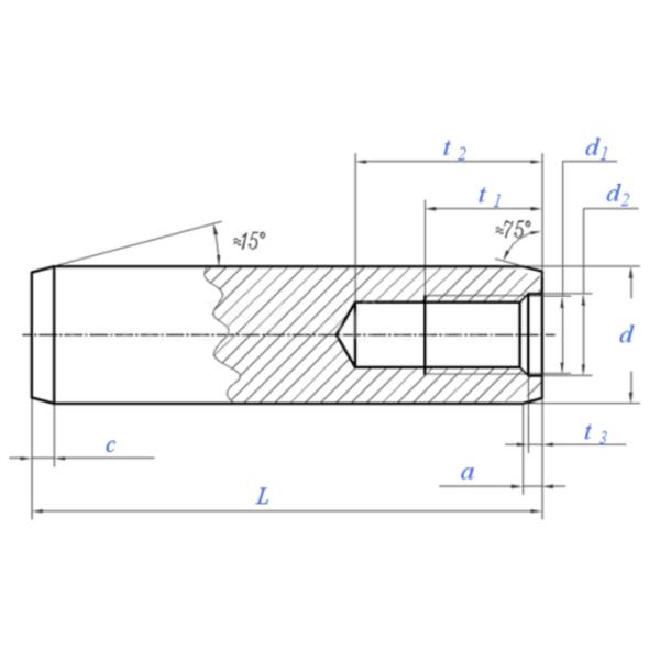 Затвердетые полируя заклепки контрольного штифта легированной стали параллельные и поток штырей внутренний