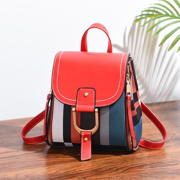 2022 Ladies Back Bags Students Fashion Women Small Backpack with Main Material PU