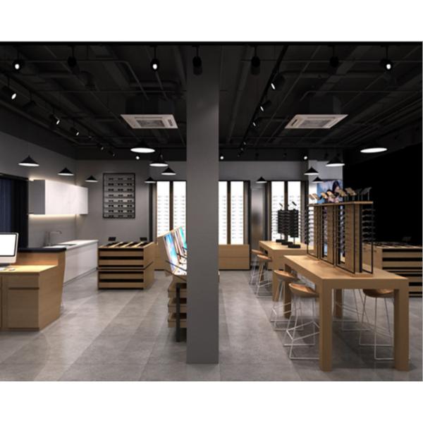 Wooden Eyeglasses Display Shelf Sunglasses Showcase Brand Glasses Shop Design