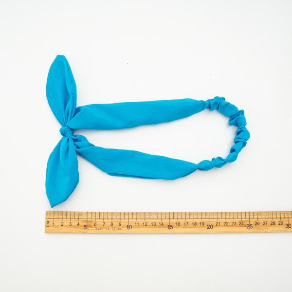 Fluorescent cute fabric Rabbit ears elastic headband Cross border women's hair tie unique hair bands