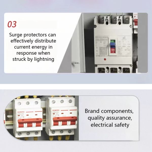 Customized Wall-Mounted Waterproof Distribution Box with IP55 Protection and Capacitor Compensation for Photovoltaic Boost Cabinets