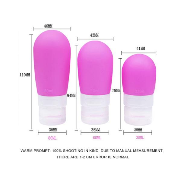 Tela que imprime garrafas pequenas reusáveis do curso do silicone 80Ml