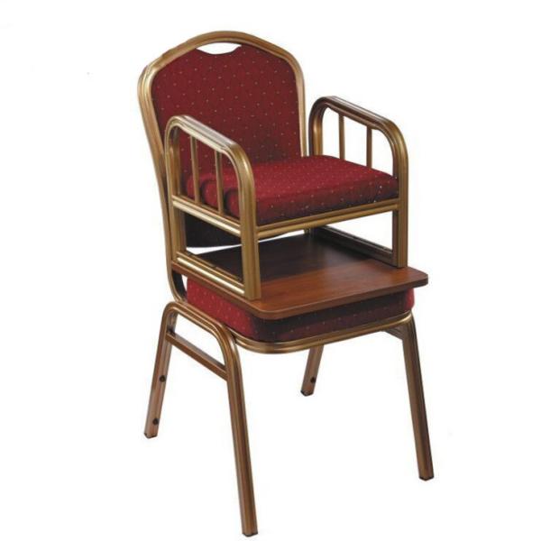 Commercial Banquet Kids Chairs  Iron Or Aluminum Frame Gold Color