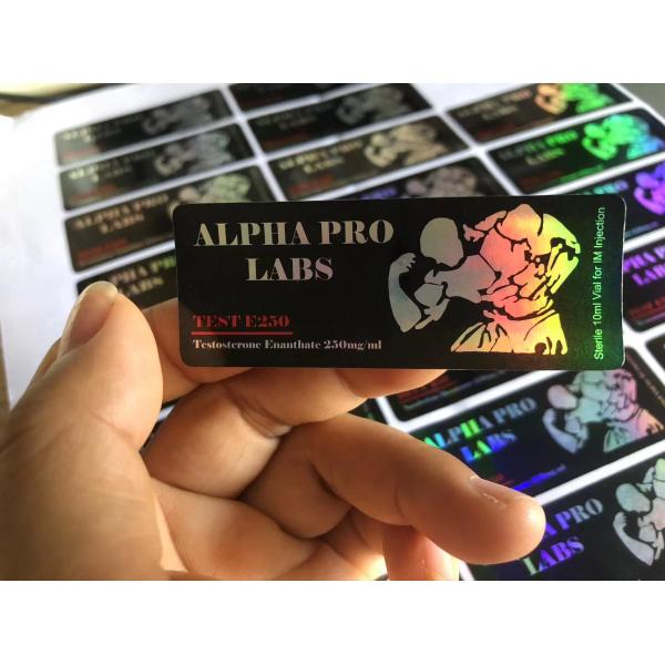 Rolls / Sheets Packaging 10ml Vial Labels Hologram Waterproof Durable