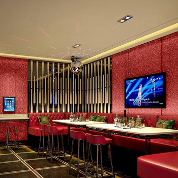 1.4mm 3D Holographic Wallpaper Metallic Chunky Glitter Fabric