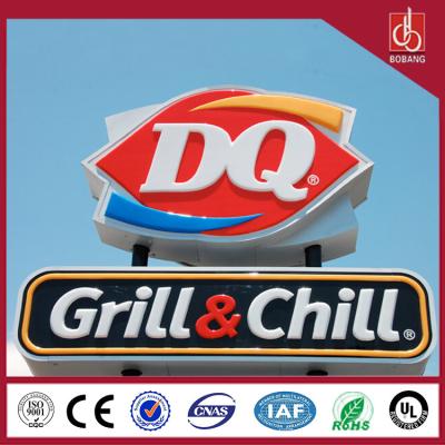 Custom manufacture thin light anti-wind strong hotsale led light billboard for chain store