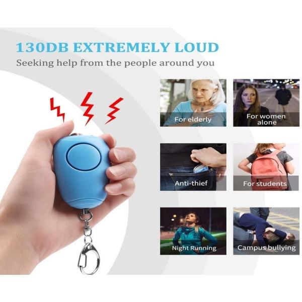 USB Rechargeable Safe Sound Personal DC5V 130mAh Emergency Security Alarm For Seniors Kids