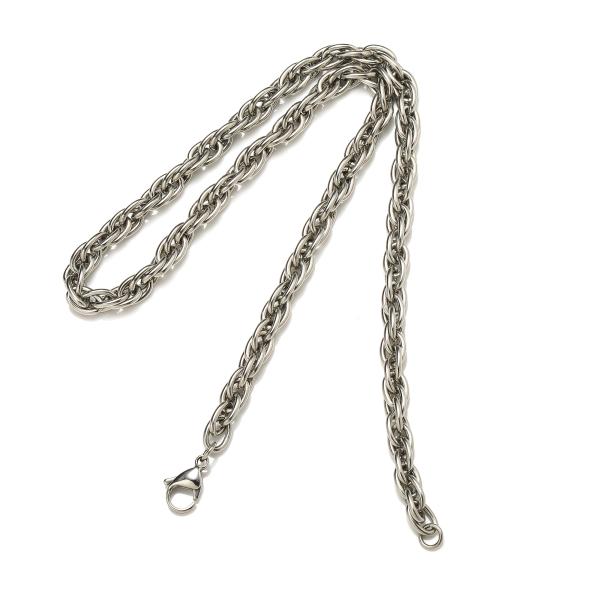 Punk style fashion necklace stainless flower cross pendant necklace