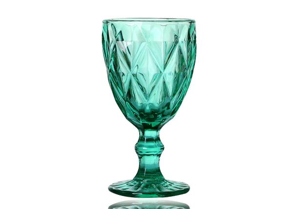 SGS Solid Colored Crystal Wine Goblet , Solid Amber 9 Oz Wine Glasses
