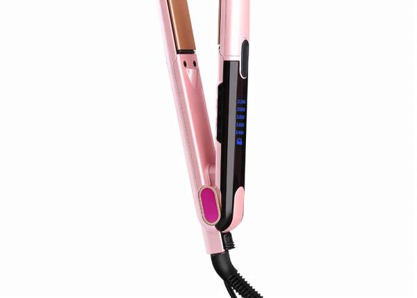 240V PTC Mini Pink Ceramic Straightening Flat Iron