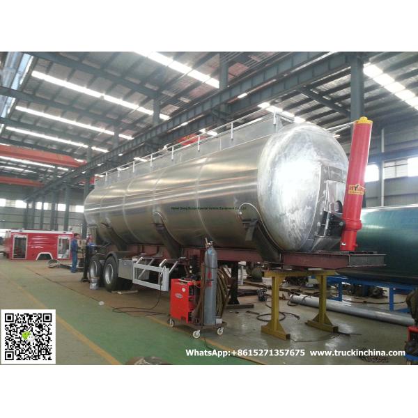 Aluminum Alloy  Wheat Flour Bulk Tanker with Tipping Hydraulic Cylinder (6000USG-10000USG ）whApp:+8615271357675