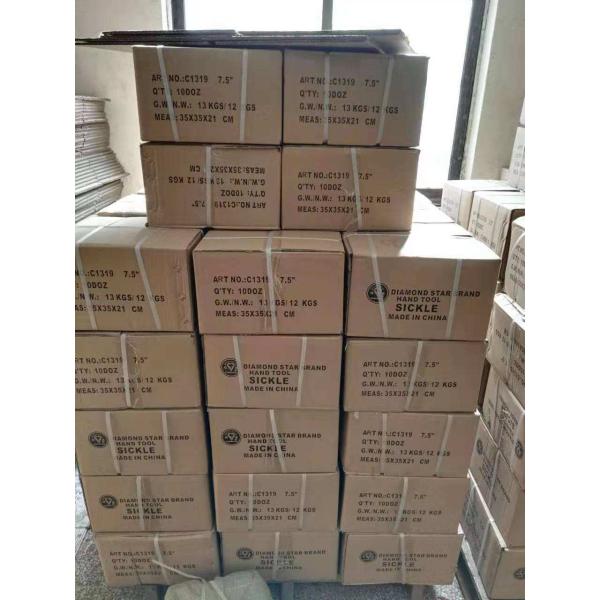 65mn Spring Steel Sickle Farm Tools 24.5cm Anti Corrosion Plastic Handle